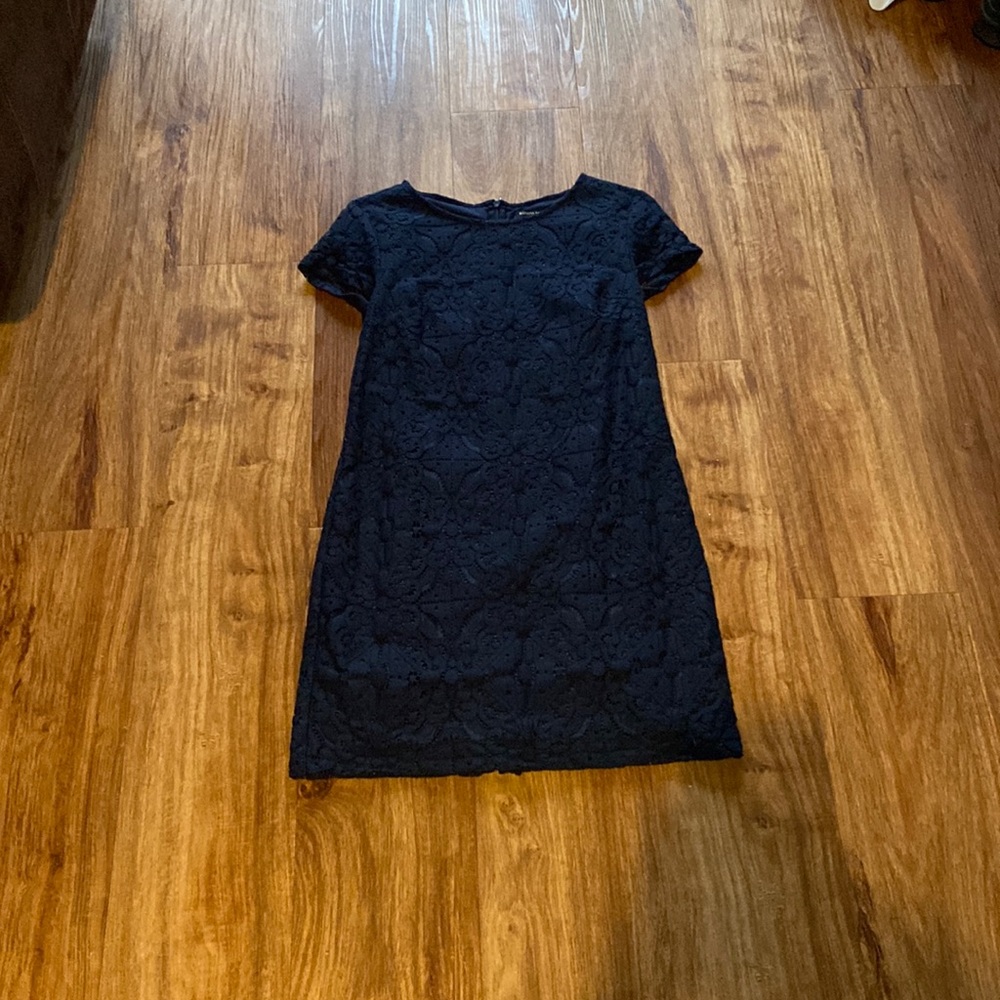 Banana Republic navy lace dress